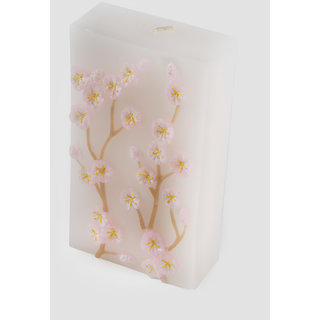 FENNEL Pink Seasonal Flower Embossed Candle