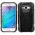 Asmyna Cell Phone Case for Samsung J100 (Galaxy J1) - Retail Packaging - Black/Black