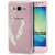 tinxi Samsung Galaxy A3 Case cover Protective soft gel TPU Silicone Back Shell bag etui Sleeve 4.5 inches, transparent with white feather