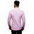 Fashion Trend Men's Pink Slim Fit Poly-Cotton Shirt