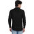 Fashion Trend Plain Black Casual Slimfit Poly-Cotton Shirt