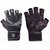 Harbinger Training Grip Wristwrap Weightlifting Gloves with TechGel-Padded Leather Palm (Old Style), Medium