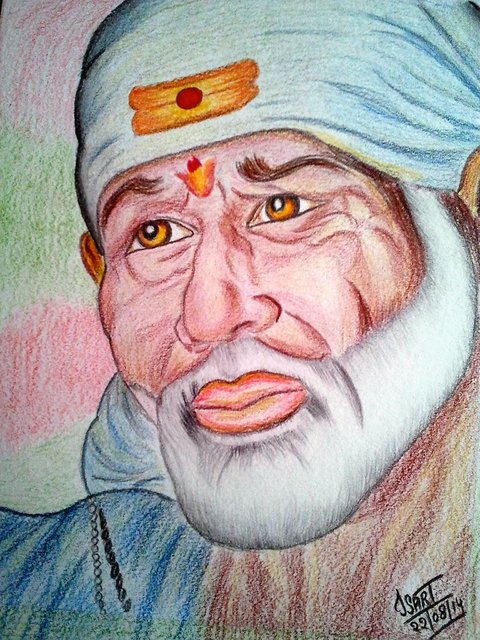 A beautiful pencil sketch of Sai Baba - YouTube