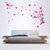 The plum blossom and butterfly ' Wall Sticker (PVC Vinyl, 70 cm X 50 cm, Decorative Stickers)