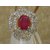 Ruby Studed American Diamond Cocktail Ring