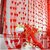 Hdecore Red Polyester Single Piece Door Curtain Feet