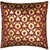 Elevate Raw Silk Maroon-Golden Foil Printed Cushion Cover (1Pcs)