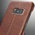 Leather Back Metal Bumper Frame Skin Case Cover for Samsung Galaxy S8 / S8+ Plus