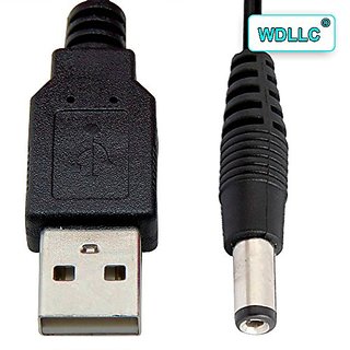 Buy 2 0 Male To 5 5mm 2 1mm 5v Dc Power Cable Barrel Connector Jack Plug 1m 3 28 Feet Wdllc Online 868 From Shopclues
