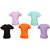 Little Stars Multi Colour 100 Cotton T-Shirt (Pack Of 5)
