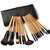 Looks United Cosmetic Makeup Brush Set With Leather Pouch  (Pack of 18)