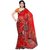 Vaamsi Red Georgette Printed Saree With Blouse