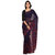Vaamsi Purple Chiffon Printed Saree With Blouse