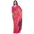 Vaamsi Pink Chiffon Printed Saree With Blouse