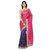 Vaamsi Pink Jacquard Self Design Saree With Blouse