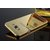 Samsung Galaxy J2(2016 Model) Metal Bumper Acrylic Mirror Back Case Cover Gold