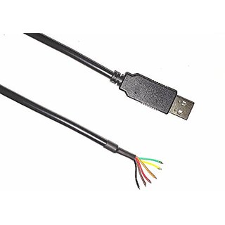 USB To UART FT232RL USB To TTL Serial Cable - 5V 6-Pin Wire End Cable ...