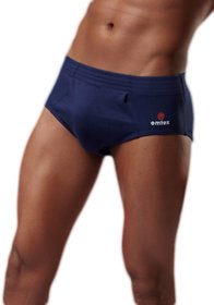 Omtex Sports Brief - Cricket Special Sports Brief With Inner Pocket - Navy Blue - L