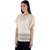 Westrobe Womens Beige Cotton Crochet Top