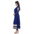 New Look Of Navy Blue  Cotton Georgette Embroidered Attractive Straight Salwar Suit (Unstitched)