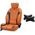 Autodecor Tata Safari storme Orange Leatherite Car Seat Cover with  Neck Rest  Free