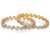 Jewels Gold Studded Diamond Gold Plated Stylish Fashionable Trendy Bangles Set For Women  Girls (Pack of 6)
