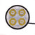 Autofy Universal Round Machine Gun 4 LED Handle Bar Fog Auxiliary Light (Set of 2)