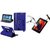 GEOCELL TABLET FLIP Case / Cover for iBall Slide Gorgeo 4GL Tablet ( Blue )- And ALONG WITH Tempered GlasS
