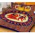 AS Super Soft sunflowers jaipuri Design Double Bedsheet with 2 Pillow Covers - Multicolor
