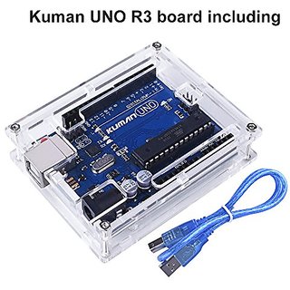 Buy For Arduino, Kuman Uno R3 board ATmega328P with USB Cable+ Uno R3 ...