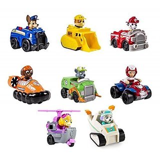 Buy Paw Patrol Racers Bundle of 8 Vehicles, Chase, Marshall, Rubble ...