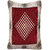 Choco Creation Diamond Design Velvet Diwan set In Red Colour