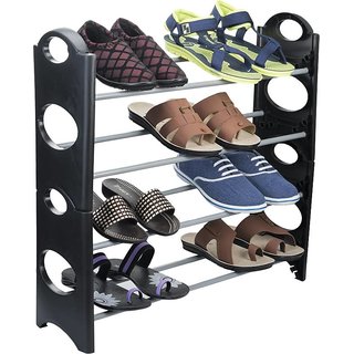 rack shoe plastic ibs stackable organizer shelves standing steel simple shopclues