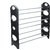 IBS Simple Standing Stackable Plasttic, Steel Collapsible  Shoe Rack (4 Shelves)