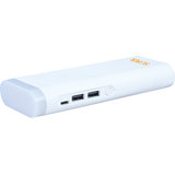 Super tall torch with 2 USB ports 10000 mah power bank (white)