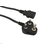 Power Cable, Indian Plug Cord For Pc, Monitor, and Printer 1.5M Black