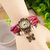 Vintage Dial Pink Analog Watch For Women