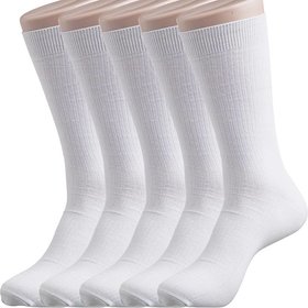 Mens Cotton Socks White Pack of 12