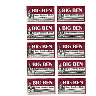 Buy 100 BIG BEN Super Stainless double edge razor blades Online @ ₹2121 ...