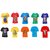 Pari  Prince Multicolour Kid's Round Neck Printed Cotton T-shirt (Set of 10)