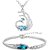 OM Jewells Rhodium Plated Contemporary Combo of 1 Pendant::1 Chain::1 Bracelet for Women