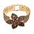 Golden Alloy Bracelet  With Stones For Women and Girls