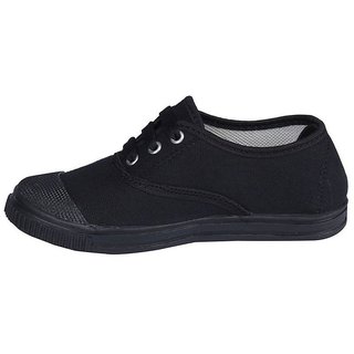 Buy Black Tennis Canvas School Shoes (ALL SIZE AVAILABLE)! Online ...