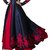 Attractive Look Of Navy Blue Embroidered Attractive Straight Anarkali