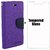 Mercury Diary Wallet Flip Case Cover for Samsung Galaxy J7 Purple Premium Quality + Tempered Glass By Mobim