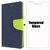 Mercury Fancy Wallet Dairy Flip Case Cover For Motorola Moto G4 Plus Blue + Tempered Glass By Mobimon