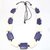 Elegant Purple & White Beaded Necklace