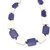 Elegant Purple & White Beaded Necklace