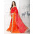 new Red Georgette Embroidered Saree With Blouse