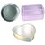 NOOR COMBO OF ALUMINIUM SQUARE,ROUND AND HEART SHAPE MIX SIZE CAKE MOULDS - SET OF 3